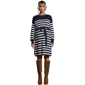 ENVIE DE FRAISE - Gestreepte Jurk - Marineblauw - Zwangerschapsjurk
