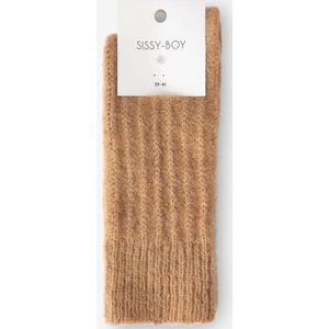 Sissy-Boy - Lichtbruine fluffy sokken