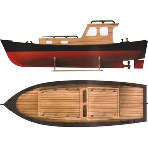 Turkmodel - Motor Boot - Houten Modelbouw - 1:35