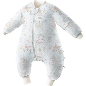 Vos&Bos Slaapzak Bamboe & Wol 2.5 TOG Winter Baby Slaapzak met Benen Dreamland - Dream Circus - S