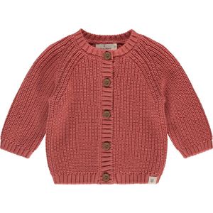 A Tiny Story baby cardigan Unisex Vest - berry - Maat 74