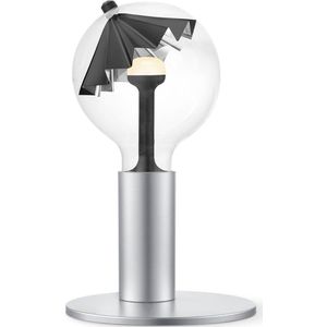 Home Sweet Home tafellamp Move Me - tafellamp Side inclusief LED Move Me lamp - lamp 16 cm - tafellamp hoogte 12 cm - inclusief E27 LED lamp - grijs/zwart