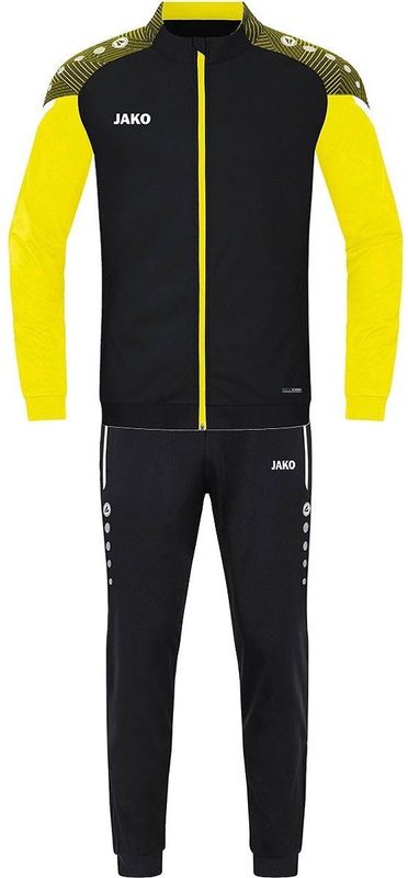 JAKO - Prestatietrainingspak Van Polyester, Uniseks-Volwassene, Zwart/Antra Licht, 3XL