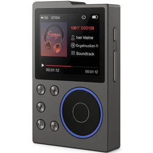 MP3-Speler - HiFi Muziekspeler - Bluetooth 5.0 MP3 Speler - Lossless Audio - Digitale Muziekspeler Met Scherm - 16GB Intern Geheugen + 256GB Uitbreidbaar - High Resolution Geluid - DAC - USB-C - Draagbaar - Audio Speler