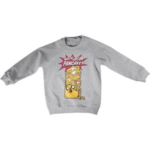 Adventure Time Makin' Bacon Pancakes Kids Sweatshirt Heathergrey-4 Jahre