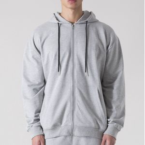 Everlast Zipped Hoodie Back Square Logo Grijs XL