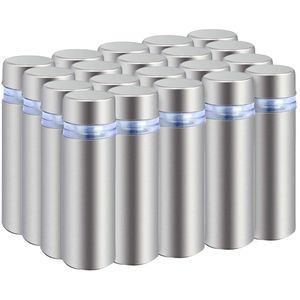 20 stuks roestvrij stalen schroef glasbevestiging houder 12 x 40 mm