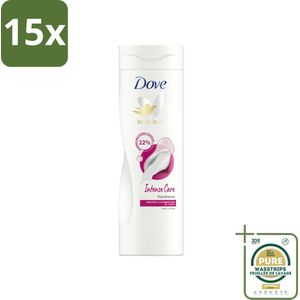 15 x Dove Bodylotion Intense Care 400 ml - Grootverpakking - Droge Huid Verzorging - Bodylotion - Hydratatie - Intensive Care - Vetvrije Bodylotion