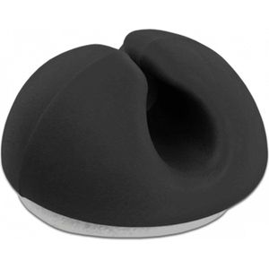 Delock - Kabelhouder - Zwart - Mini Zelfklevende Set - 10 Stuks