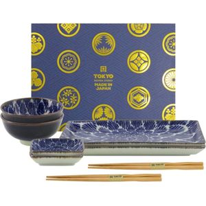 Tokyo Design Studio - Ohuke Dahlia - Sushi Set - Sushi Servies - 8-delig - voor 2 personen