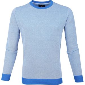 Suitable - Katoen Pullover Thomas Blauw - Heren - Maat XXL - Modern-fit
