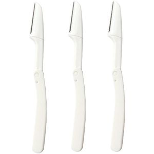 Gezichtsontharingsmesjes (3 stuks) – Praktisch Scheermesje voor Wenkbrauwen & Donshaar – Exfoliërende Skin Planing Tool voor een Gladde Huid – Veilig & Effectief