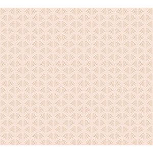 GLITTER WAAIER BEHANG | Art Deco - zacht roze goud - A.S. Création Trendwall 2