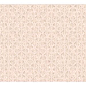GLITTER WAAIER BEHANG | Art Deco - zacht roze goud - A.S. Création Trendwall 2