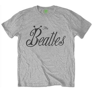 The Beatles - Bug Logo Heren T-shirt - XXL - Grijs