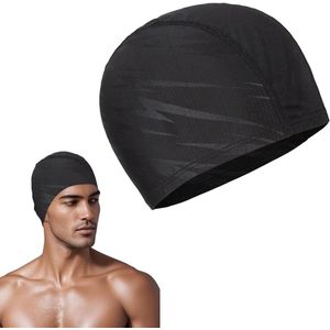 Brenzoos - Badmuts voor heren - Elastische polyester zwemmuts, sneldrogend - Volwassenen mannen