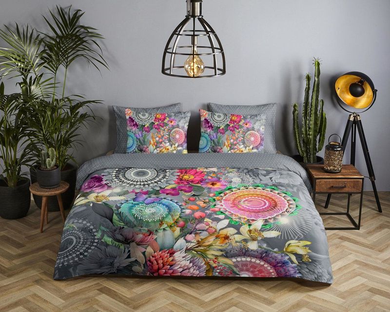 HIP - Olinga - Dekbedovertrek - Grijs - Katoen Satijn