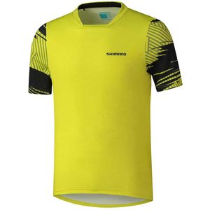 Shimano Myoko Jersey Met Korte Mouwen Geel 2XL Man