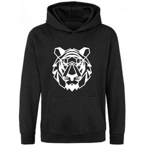 Be Friends Hoodie - Tijger - Heren - Zwart - Maat L