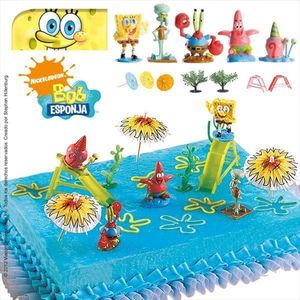 Spongebob™ taartdecoraties - Feestdecoratievoorwerp - One size