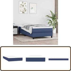vidaXL Pocketveringmatras Kind 80x160 cm Blauw Pocketveringmatras Voor Kinderen - Pocketveringmatrassen Voor Kinderen - Binnenveringsmatras - Matras