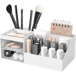YOLO SHOP®-make-up-organizer-lippenstift rek-bureaubox-huishoudelijke kunststof opbergdoos-make-uptafelorganizer voor het organiseren van cosmetica