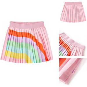 vidaXL Geplooid Kinderrokje - Geplooide Kinderrokjes - Kinderrokje - Kinderkleding - Kinderrokje geplooid 104 lichtroze