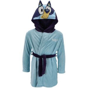 Bluey Badjas - Maat 110 - Polyester - Blauw - Kinderen