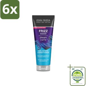 John Frieda – Conditioner – Frizz Ease Dream Curls – Krulverzorging – 250 ml - Voordeelverpakking - 6 stuks - Krulverzorging - Kruldefinitie
