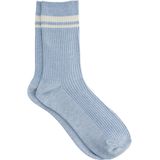 WE Fashion - Sokken - Lichtblauw - Dames - Streep Print