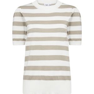 Saint Tropez MilaSZ SS Block Stripe Pullover Dames Trui - Maat XL