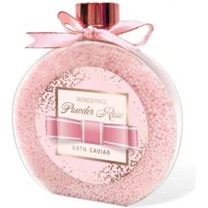 AG Powder Badkaviaar Roze 200 g – Luxe fles met poederroze badkaviaar-korrels – Verwenmoment voor bad & wellness