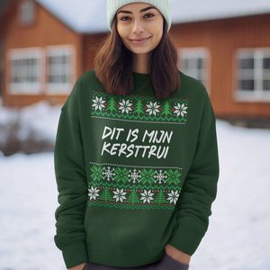 Foute Kersttrui - Kleur Groen - Dit Is Mijn Kersttrui - Maat XL - Uniseks Pasvorm - Kerstkleding voor Dames & Heren