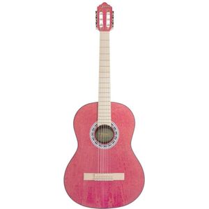 Valencia VC354PK Klassieke gitaar 4/4, sitka spar & mahonie, roze