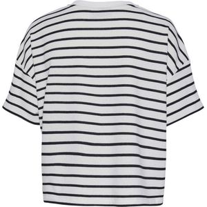 Pieces PCCHILI Sweatshirt - Lounge shirt dames - Zwart gestreept .