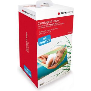 AGFAPHOTO - AMOC 80 - Fotopapier - 80 vellen - 10 x 15 cm - 4Pass-technologie