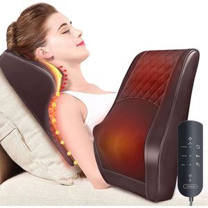 Massageapparaat met Warmte - Shiatsu Nek- en Rugmassage met 3D Kneedknopen