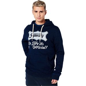 Superdry Vintage Script Style Indg Capuchon Blauw 2XL Man