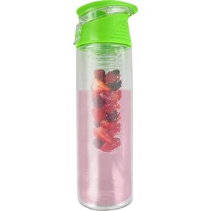 FIGURETTA waterfles met infuser | inhoud 0.7 ltr | BPA-vrij | groen