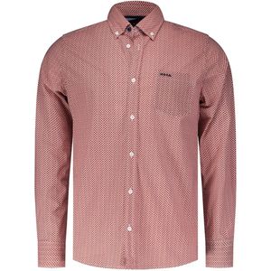NZA - Rood katoenen stretch overhemd - Reef Red