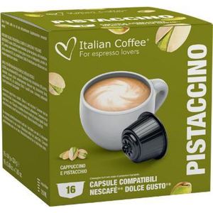 Italian Coffee - Pistaccino Koffie (Cappuccino en Pistache) - 16x stuks - Dolce Gusto compatibel