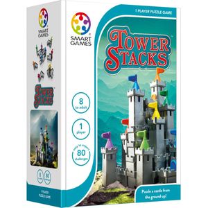 Smartgames Tower Stacks - Bouw een kasteel met 80 opdrachten voor jong en oud