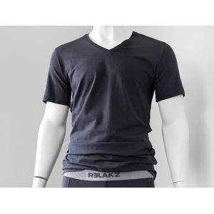 RELAKZ | LENZING MODAL | T-shirt Deep V-neck - Extra Lang (2-pack)