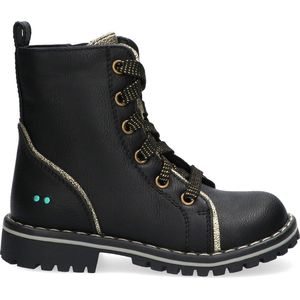 BunniesJR 221938-789 Meisjes Biker Boots - Zwart/Goud - Imitatieleer -