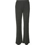 VERO MODA - VMKANVA - Flared Broek - Zwart/Zilver - Hoge Taille