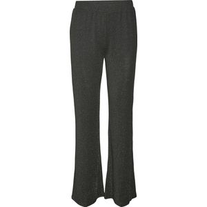 VERO MODA - VMKANVA - Flared Broek - Zwart/Zilver - Hoge Taille