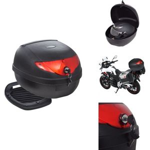 vidaXL Topkoffer - Topkoffers - Motorkoffer - Motorkoffers - Topkoffer voor motor 36 L voor 1 helm