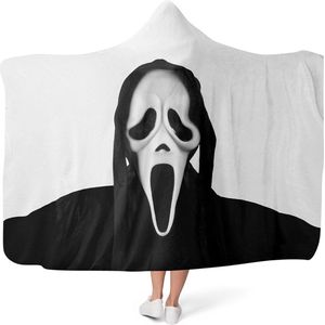 Plaid - Hoodie Deken Met Mouwen - Onesie - Fleece Blanket - Knuffeldeken - Dames - Heren - Kinderen - Extra Warm - Scream