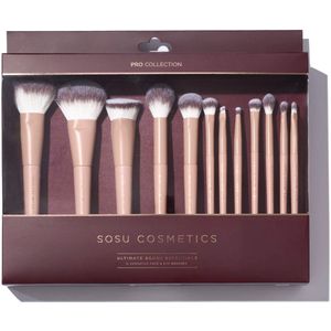 SOSU Cosmetics - Ultimate Brush Essentials - Make-up Penselen Set - 12 Stuks