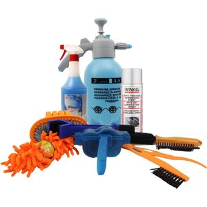 11 Delige Mountainbike Schoonmaak Set - Luxe - Fiets - Onderhoudsset